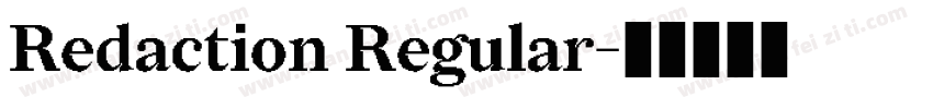 Redaction Regular字体转换